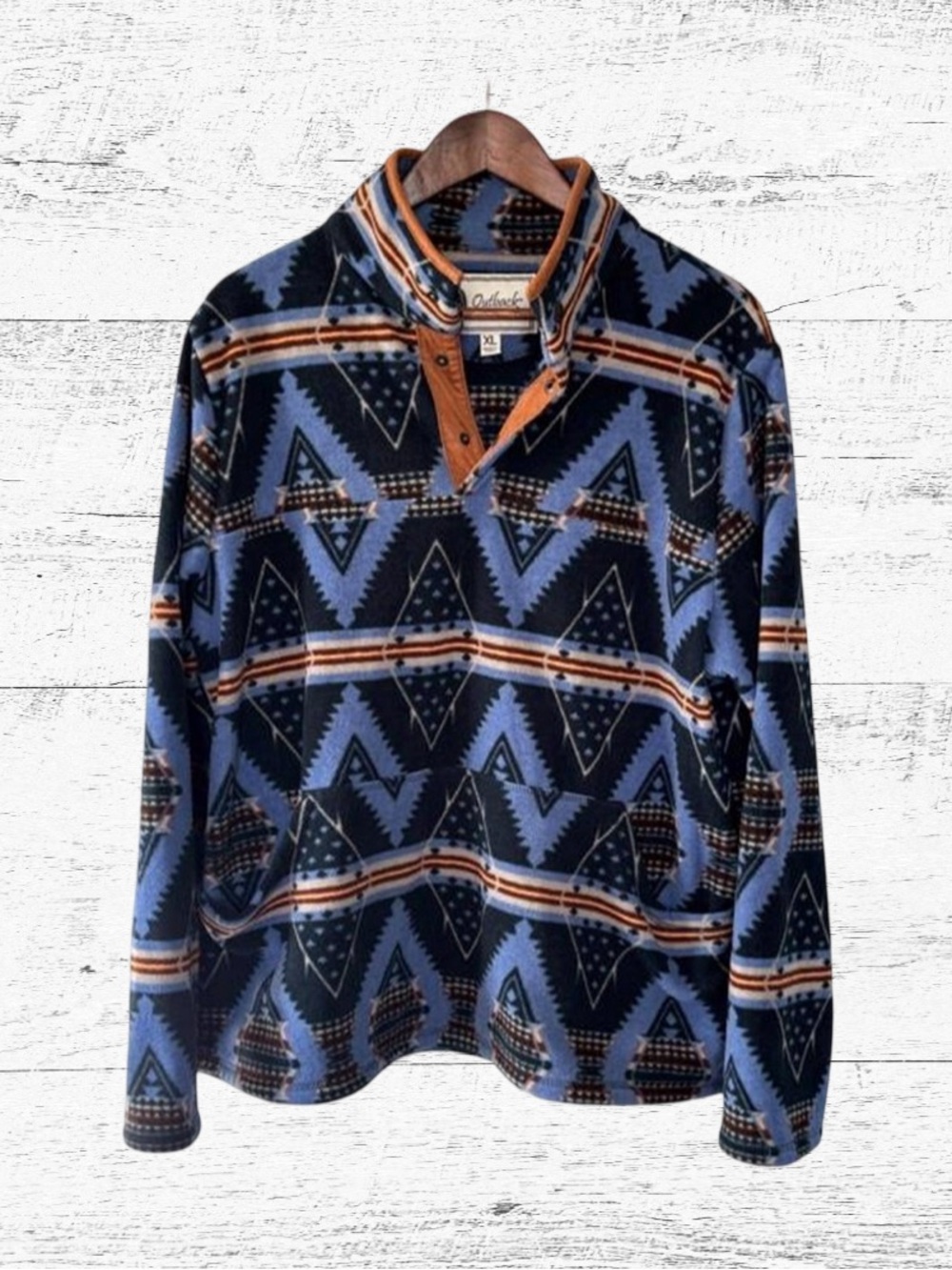 Outback Trading Company Geometric Fleece Pullover
